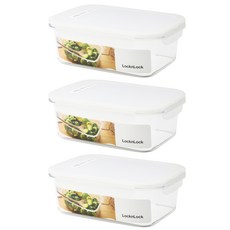 락앤락 테이블탑 밀폐용기 직사각, 3개, 460ml