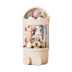 娃娃收納桶 玩具收納架, 奶油白65cm單層, 1個