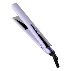 세라믹 판 고데기 음이온 헤어케어 디지털 수치 표시 5단 온도 조절 실시간 온도 표시, 자주색, J10