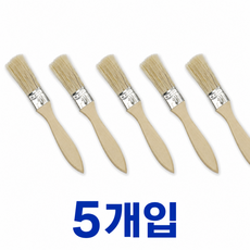 엘리브 셀프도장 페인트 붓 1호 5개, 1세트