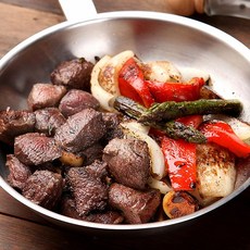 [정육대왕] 200g x 4팩 앵거스박 수비드 부채살구이 특제 시즈닝 큐브 스테이크, 4개