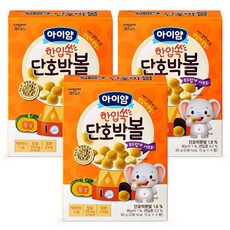 아이얌 일동후디스 한입쏙 단호박볼, 단호박맛, 60g, 3개