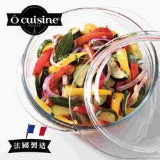 O cuisine 耐熱玻璃調理鍋，透明鍋身設計，適用多種爐具，烹調過程一目瞭然, 1個
