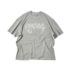 TRAVEL 스파인 피그먼트 반팔티 고스트 그레이 102843