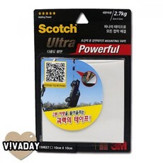 3M DIY 인테리어 초강력 폼 양면테이프 UPS101