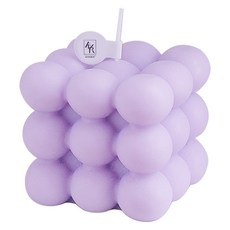 AMARA 心情方塊系列蠟燭 大豆造型蠟燭 儀式感生活 生日/情人節/聖誕 交換禮物, 紫霧夢(薰衣草), 1個, 薰衣草