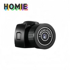 HOMIE 초소형카메라 녹화형 1080P 고화질 야간 촬영 초소형카메라 장시간 사용 가능 방수방진 휴대하며 기록 초소형 카메라, 검은색