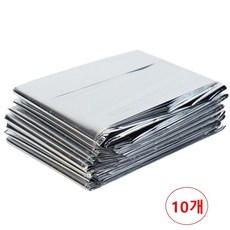 벨프리 초경량 은박 보온 담요, 10개, 은색