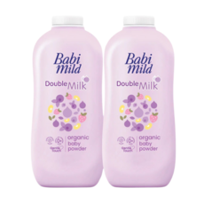 Babi Mild Powder 태국 베이비마일드 베이비 파우더 160g, 2개, Double Milk 160g