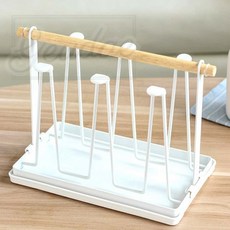 그대여 손잡이 컵정리대 주방컵수납트레이, 블랙