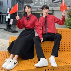 班服學院風初高中學生大合唱演出服詩歌朗誦服運動會表演秋季套裝