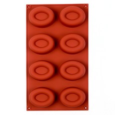 실리콘몰드 오발도넛틀 8구 (구움과자 티그레 오발틀)