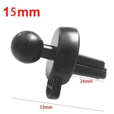 자동차 에어 벤트 클립 지지대 마그네틱 스탠드 충전기 중력 브래킷 모바일 거치대 베이스 14mm 15 17mm, 1개, 15MM