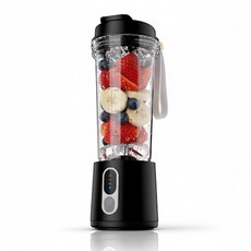 밀리아토 휴대용 미니 믹서기 무선 블렌더, BJ-500B 블랙