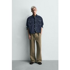 ZARA 오버사이즈핏 데님 재킷 - 인디고 4551/444/405 509583302