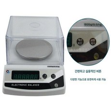 정밀 전자저울 보석 계량 원형 주방저울 소수점 실험용, 기본 모델명/품번, JE602 600g 0.01g 포함, 1kg