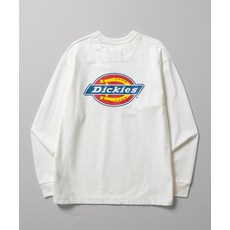 디키즈 남녀공용 긴소매 티셔츠 트리 로고 롱슬리브 White DIKU261LRTL005WH0
