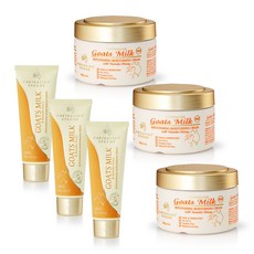 澳洲 G&M MKII金蓋山羊奶滋潤霜套組(3入組 100g/瓶 250g/罐) - 深層保濕、舒緩敏感、全家適用, 1個