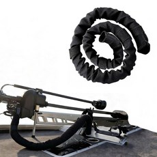 PLUSUTV 블랙 121.9cm(48인치) 트롤링 모터 케이블 슬리브 - 선외 보트용 내후성 리깅 오거나이저 314395 8986361253, PLUSUTV 블랙 121.9cm(48인치) 트롤링 모