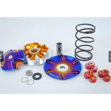 TFC零四部品 鈦合金 鍛造傳動 前組 超輕量鍛造傳動組 鍛造彩鈦普利盤組 含鈦合金螺母 TSR直線加速, 1個