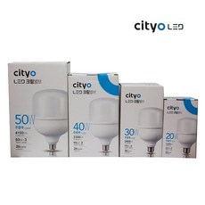 컨버터내장 cityo 사무실 공장 led 크림벌브 램프 전구 30w 689000AA (1EA), 본상품