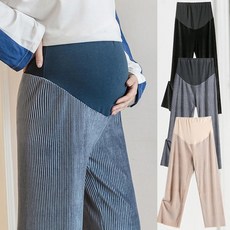 빅사이즈 임산부 임부복 봄 가을 와이드 주름 허리 조절 팬츠 슬랙스 바지
