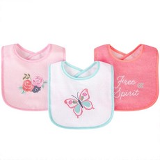 luvable friends 嬰幼兒圍兜3入組 上層吸水/底層防水, 1個