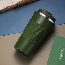 하이신 냉온 진공 스텐 텀블러, 그린, 510ml, 2개
