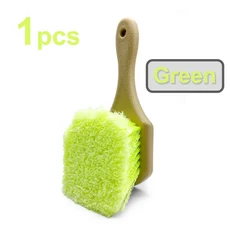 오토브라이트 3색 자동차 타이어 휠 청소 브러시 정밀 디테일링 헤비듀티 도구, 02 1pcs Green