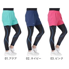 러닝 미들 팬츠 여성용 스포츠웨어 러닝팬츠 흡습속건 UV 가공 리플렉터 IRP-1950 러너 응원 RFTS --318227