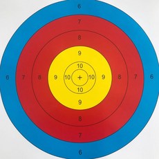 (40 세트) 사격 양궁 종이 표적지 40cm