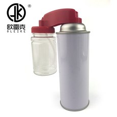 汽車烤漆修復模型噴漆450ML手噴漆：按鈕閥門氣霧劑、噴漆閥清洗劑、氣霧劑噴頭及噴漆閥門組, 1個, 450ML標配一組