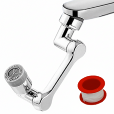 [테프론테이프 포함] 자파믹스 회전식 만능 수도꼭지 연장탭 각도조절 수전 워터탭, 1개