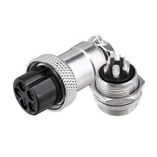 항공단자 12mm GX12 5PIN (1세트) 항공잭 써큘러, 1개