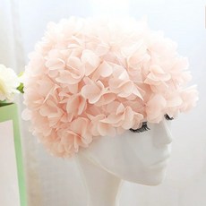 프리다이빙 지락실 수영 모자 귀여운 지구오락실 캐릭터 수모 맨드라미 꽃, 1개, 04.후레쉬 핑크