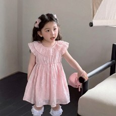 女孩洋裝 立體花朵 質感洋裝