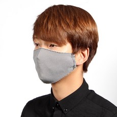 해피one 사계절 데일리 순면 체크 2겹 블랙 세탁용 먼지차단마스크