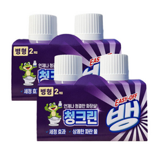 하픽 이지오프뱅 청크린 병형 변기세정제 변기파란물, 이지오프뱅 청크린 병형 변기세정제 변기파란물 180g, 180g, 180ml, 4개