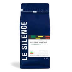 LeSilence 衣索比亞 西達摩 G4 咖啡豆, 原豆(未研磨), 1個, 1kg
