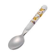 Skater日本製不鏽鋼湯匙 SR1 幼童餐具, 1個, 皮卡丘湯匙(圓柄)