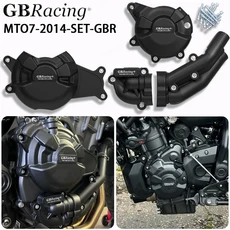 V2 Accessori moto GBRacing 보조 커버 + 클러치 엔진 보호 – MT-07/Ténéré 700/700 Rally용 2014-2026 호, 05 MT07-2014-SET-GBR