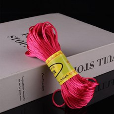 7號線20米中國結編織線材臺灣線結實diy手工編織手鍊繩編繩材料, 玫紅-7號線約20米【買2個發貨】, 1個