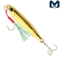 피싱메카 루플라 캐치업 풀크롬 메탈지그 쇼어지깅 지깅낚시 루어, 15g, 골드