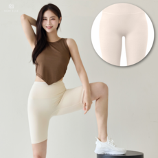 노리엘 노와이존 5부 레깅스 요가 필라테스 운동복 하의