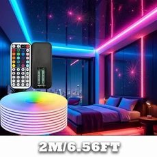 40M/131Ft LED 스트립 조명 APP 44키 리모컨 USB 5V 음악 동기화 RGB 플렉시블 테이프 다이오드 조명 파티, 04 발광 Color2