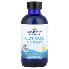 노르딕 내추럴스 Ultimate Omega 레몬 119ml(4fl oz) 1개, 119ml