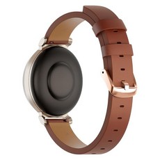 EANWireless Garmin Lily 2 시계 밴드와 호환 14mm 가죽 밴드 로즈 골드 메탈 버클 교체 조절 가능한 손목 밴드 릴리 2 액티브 스마트워치 여성용 드, Rose Gold Buckle