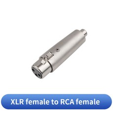 1/4 인치 수 3 핀 XLR 암 어댑터 스테레오 6 35mm To3 Pin 믹서 Juitar 마이크 커넥터 5 플러그, XLR F to RCA F