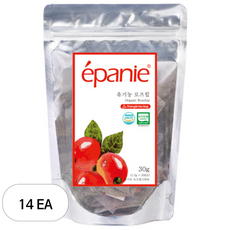 에빠니 유기농 로즈힙 삼각망 티백 허브차, 1.5g, 20개입, 14개