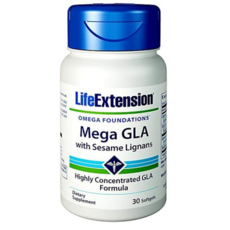 LIFE EXTENSION Mega GLA配方保健軟膠囊, 30顆, 1罐